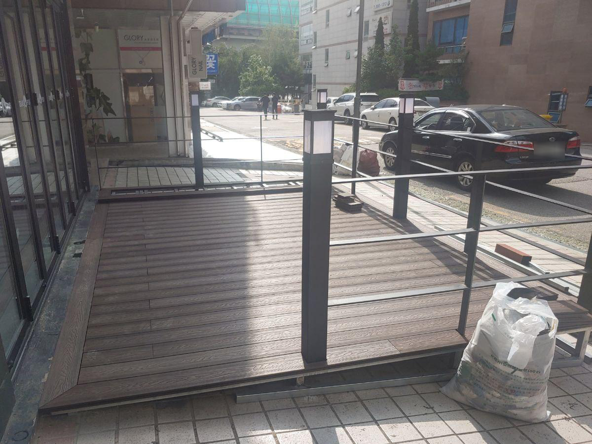 용인 매장 데크|난간