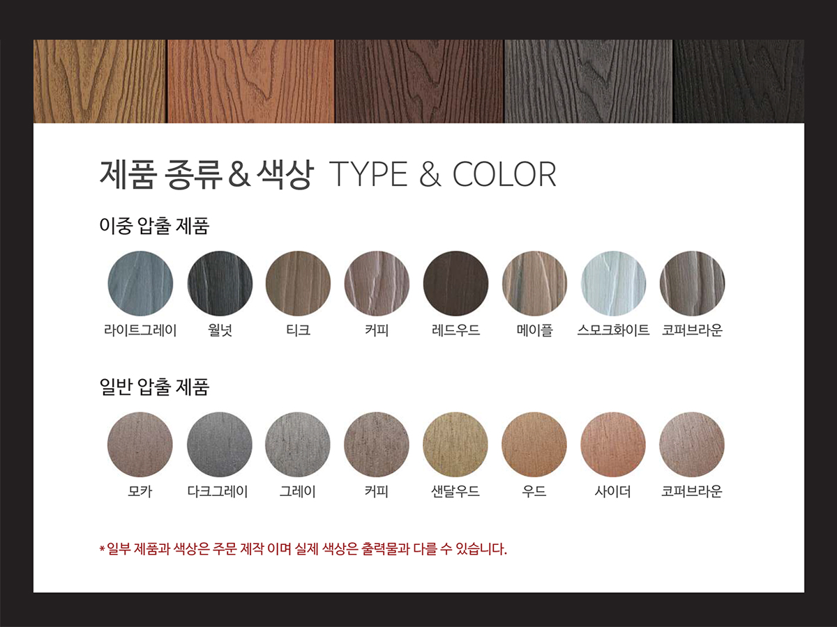 145H21 이중압출 데크 월넛