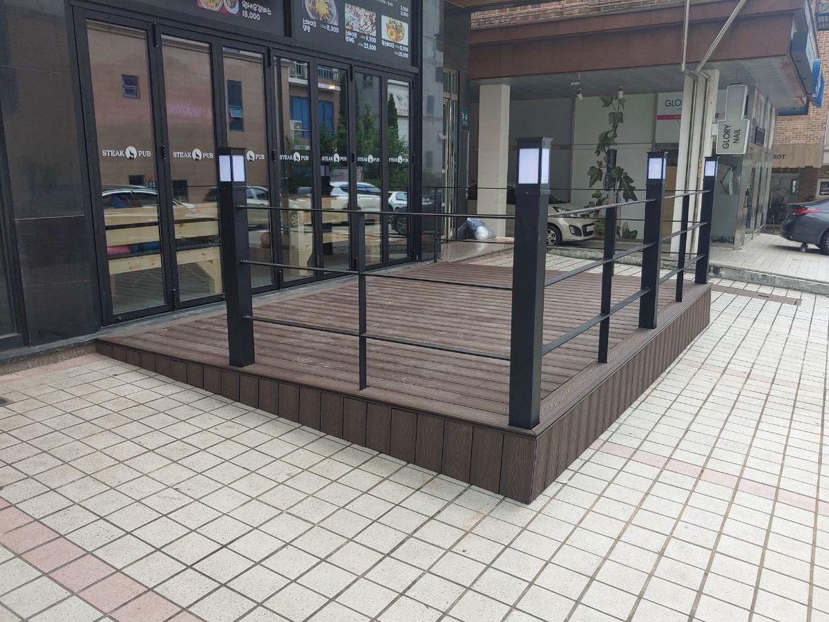 용인 매장 데크|난간